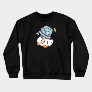 Office Duckie Under a Bucket Crewneck Sweatshirt